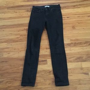 Madewell - Alley Straight Black Jeans